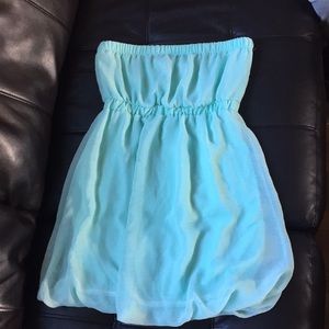 Strapless Flowy Bubble Dress Large
